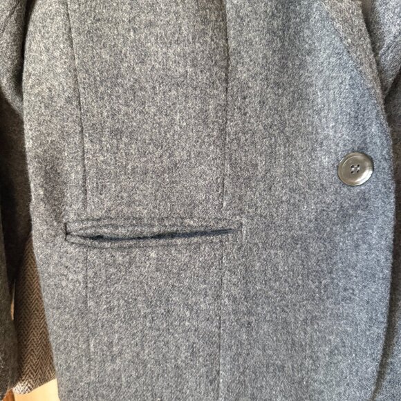 Vintage Gray Wool Blazer - Picture 6 of 6